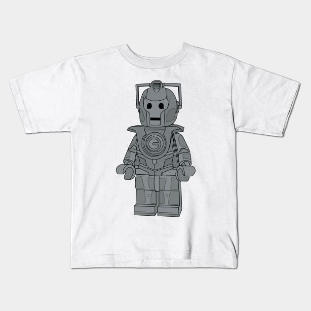 Lego Cyberman Kids T-Shirt by ovofigures